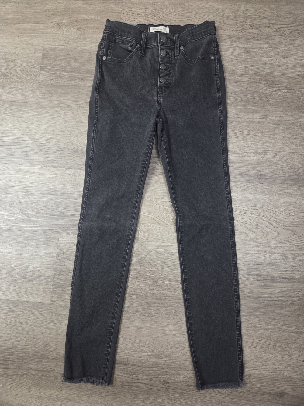 Madewell Women's Charcoal Black Skinny Jeans